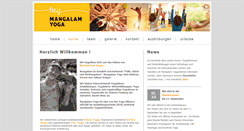 Desktop Screenshot of mangalam-yoga.com